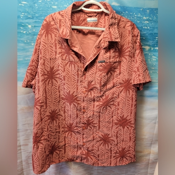 Columbia‎ Size XXL Mens Button Down Shirt  Hawaiian Tropical - Picture 1 of 4